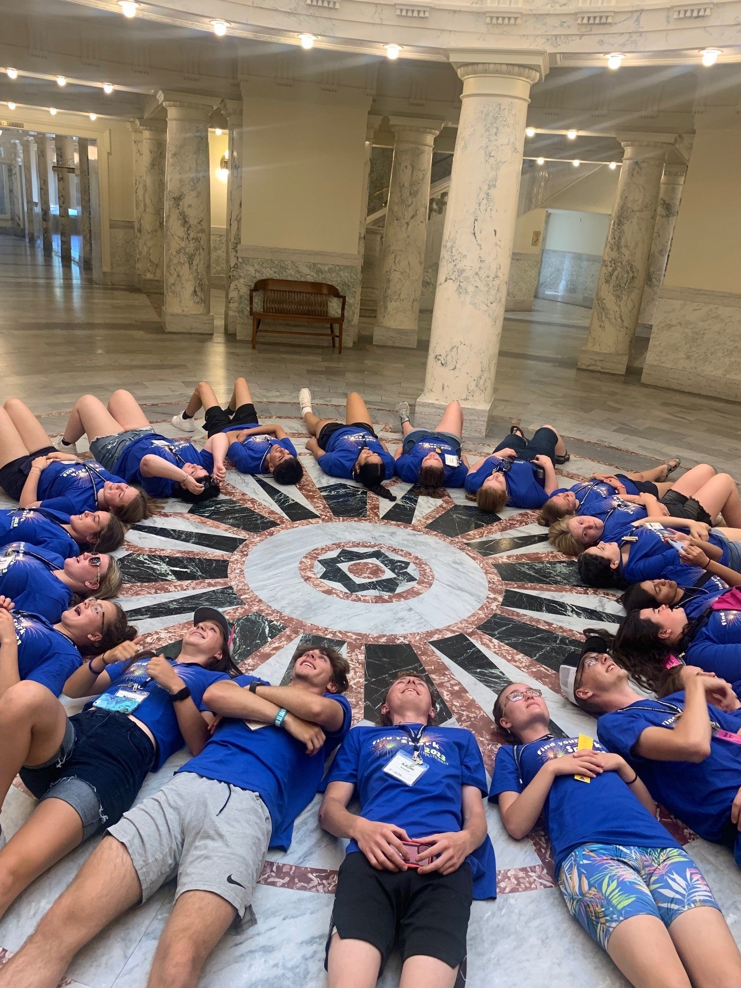 Youth Rally students from 2023 at the Idaho Capital